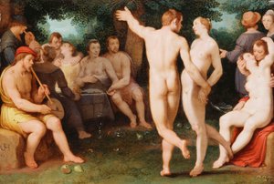 禁酒の寓意、1625年 作： Cornelis Cornelisz. van Haarlem