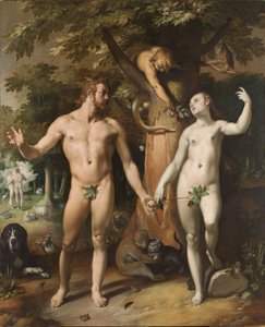 男の堕落、1592年 作： Cornelis Cornelisz van Haarlem