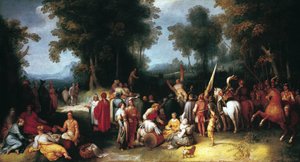 洗礼者聖ヨハネの説教、1602年 作： Cornelis Cornelisz van Haarlem
