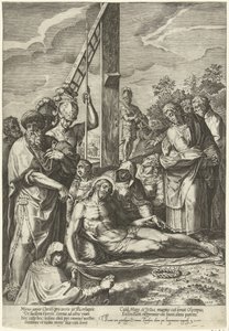 十字架の下のキリストの嘆き 作： Cornelis Cort