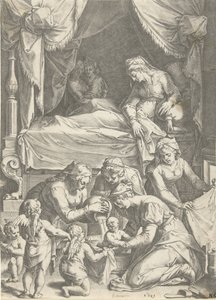 聖母の誕生 作： Cornelis Cort