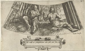 エサウは長子の権利を売る ヤコブとエサウの歴史（シリーズタイトル） 作： Cornelis Cort