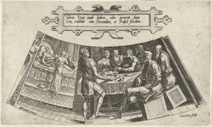 ヤコブとリアの結婚と最初の子供の誕生 ジェイコブの歴史（シリーズタイトル） 作： Cornelis Cort