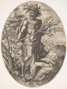 田舎の神々、1565年からのシルバヌス。 作： Cornelis Cort