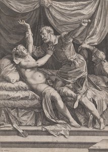 ターキンとルクレティア、1571年。 作： Cornelis Cort
