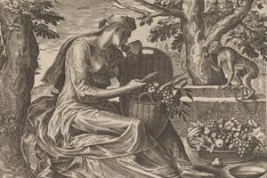 テイスト、『五感』より、1561 年。 作： Cornelis Cort