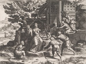 羊飼いの礼拝、1569年。 作： Cornelis Cort