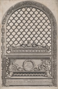 メディチ家の墓よりピエトロとジョヴァンニ・デ・メディチの墓、1570年。 作： Cornelis Cort