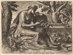 味 作： Cornelis Cort after Frans Floris I