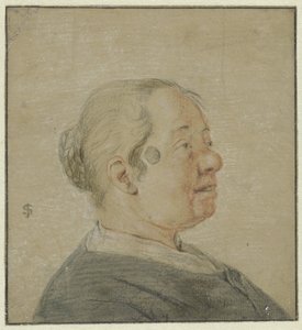 女性のバスト、右横顔 作： Cornelis Dusart (possibly)
