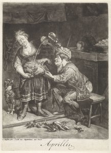 4月 Aprillis (オブジェクトのタイトル) The Twelve Months of the Year, Les XII Mois de l
