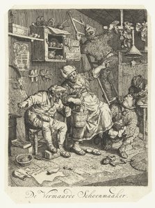 有名な靴職人 有名な靴屋 (オブジェクトのタイトル) 作： Cornelis Dusart
