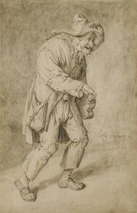 ハーディガーディプレーヤー、1695 作： Cornelis Dusart
