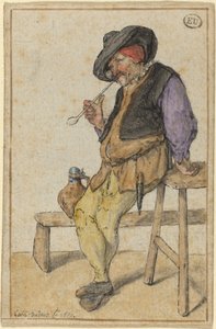 農民の喫煙 作： Cornelis Dusart