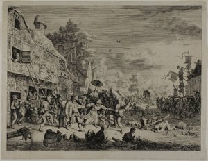 ザ・ヴィレッジ・フェスティバル 作： Cornelis Dusart