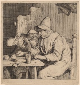 二人の農民の歌 作： Cornelis Dusart