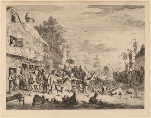 村祭り 作： Cornelis Dusart