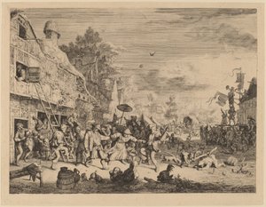 村祭り 作： Cornelis Dusart