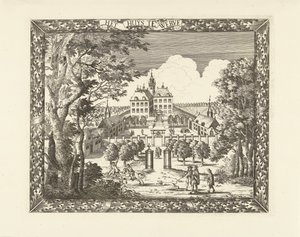 フォールブルクのハウス テ ヴェルヴェの眺め Het Huys te Werve (オブジェクトのタイトル) 作： Cornelis Elandts