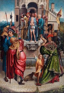 エクセ・ホモ」エンゲブレヒトズ、コルネリス（1462年頃～1527年）作。木に油彩。寸法：91x63 cm個人蔵 作： Cornelis Engelbrechtsen