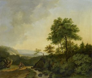 ハルツ山脈の眺め 作： Cornelis François Roos
