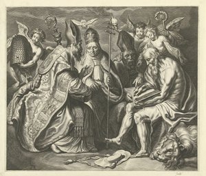 四人の教父 作： Cornelis Galle (I)
