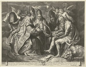 四人の教父 作： Cornelis Galle (I)