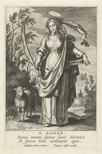 H. アグネス 輝かしい処女の鏡（シリーズ名） 作： Cornelis Galle (I)