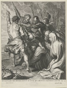 十字架を運ぶ 作： Cornelis Galle (I)