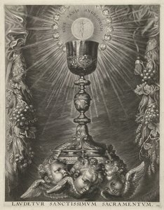 ホストとの聖杯 作： Cornelis Galle (I)