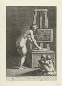 Pictura (絵画芸術) 作： Cornelis Galle (I)