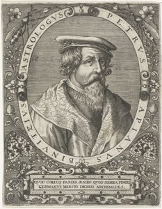 ピーター・アピアヌスの肖像 Petrus Apianus Binuitzius (オブジェクトのタイトル) 作： Cornelis Galle (I)