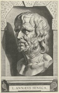 ポートレットブスト・ヴァン・セネカ 作： Cornelis Galle (I)