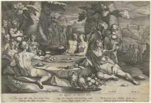 ノアの時代の罪深い生活 Sic erat in diebus Noe (オブジェクトのタイトル) 作： Cornelis Galle (I)