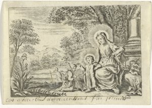 洗礼者ヨハネと聖家族 作： Cornelis Galle (II)