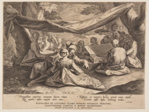 野外ミュージック・パーティー 作： Cornelis Galle I