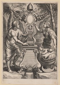 M.C.のタイトルページ サルビエフスキー、Lyricum Book IV 作： Cornelis Galle I after Sir Peter Paul Rubens