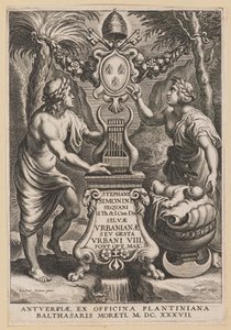 アーバン フォレスト、ステファヌス シモニーニのタイトル ページ 作： Cornelis Galle I after Sir Peter Paul Rubens