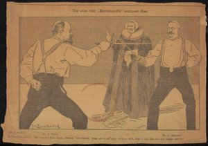 Jan Veth アーカイブからの新聞の切り抜き 作： Cornelis Gerardus 