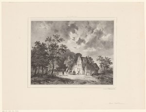 風景の中の家 作： Cornelis Gerrit Verburgh