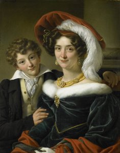 ルドルフィナ・ヴィルヘルミナ・エリザベス・デ・スターラー（1798-1873）、ヨハネス・ファン・デン・ボッシュ伯爵の二番目の妻、息子のリチャード・レーウェンハルト