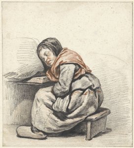 眠っている少女の研究 作： Cornelis Kruseman