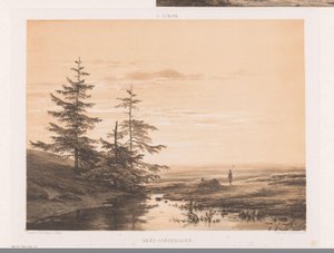 夕日のある風景 日没（オブジェクトのタイトル）