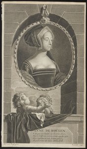 アン・ブーリン、1697年 作： Cornelis Martinus Vermeulen