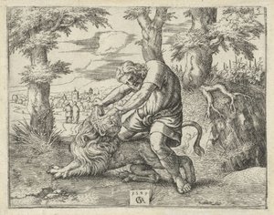 ライオンを殺すサムソン サムソンの歴史（シリーズタイトル） 作： Cornelis Massijs