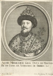 ロシアの皇帝アレクシス1世ミハイロヴィチの肖像1629-1676、1670 作： Cornelis Meyssens