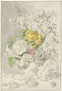 フラワーアレンジメント 作： Cornelis Ploos van Amstel (signed by artist)