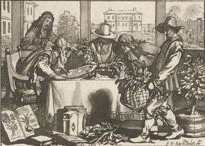 植物学者 作： Cornelis Ploos van Amstel (signed by artist)