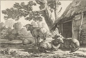 羊飼い 作： Cornelis Ploos van Amstel (signed by artist)