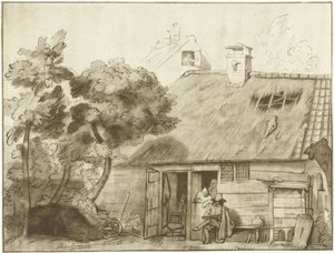 農場製図工 作： Cornelis Ploos van Amstel (signed by artist)